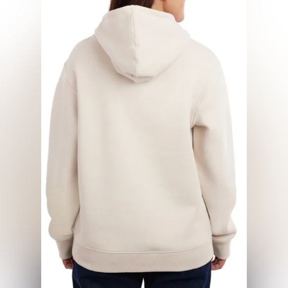 COSTCO WHOLESALE Unisex Logo Hoodie Men women boys girls Cream Color Size Medium - Picture 3 of 10